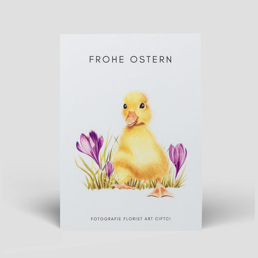 Postkarte Easter Duck