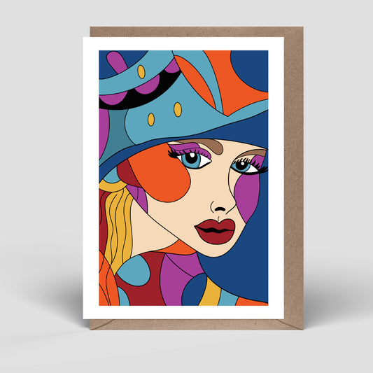 Klappkarte Madame