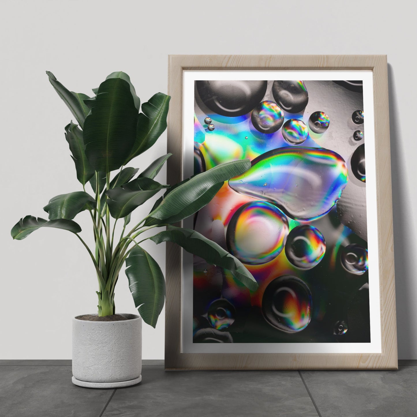 Kunstdruck Öltropfen