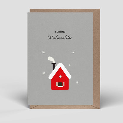 Klappkarte - Weihnachtshaus - Nr. 292