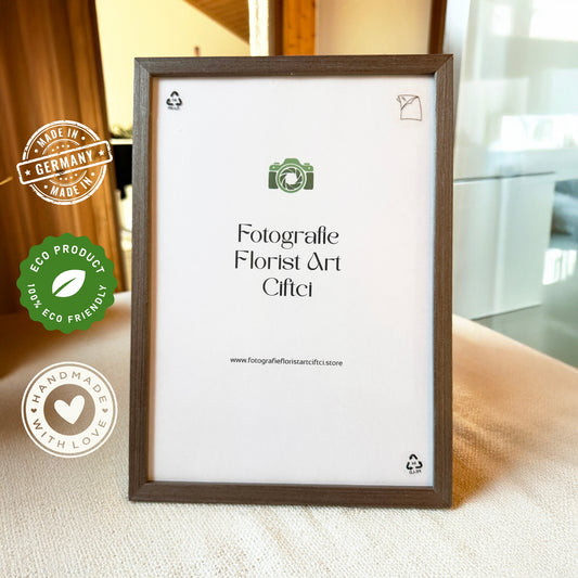 Bilderrahmen A4 Holz dunkel FSC zertifiziert