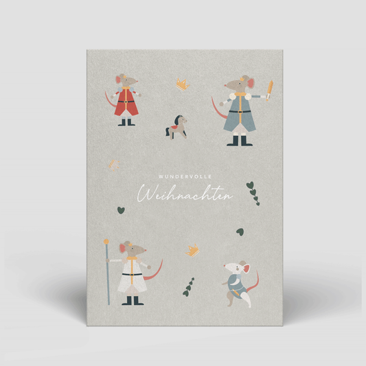 Postkarte - Weihnachten - Mäuse - Nr. 62