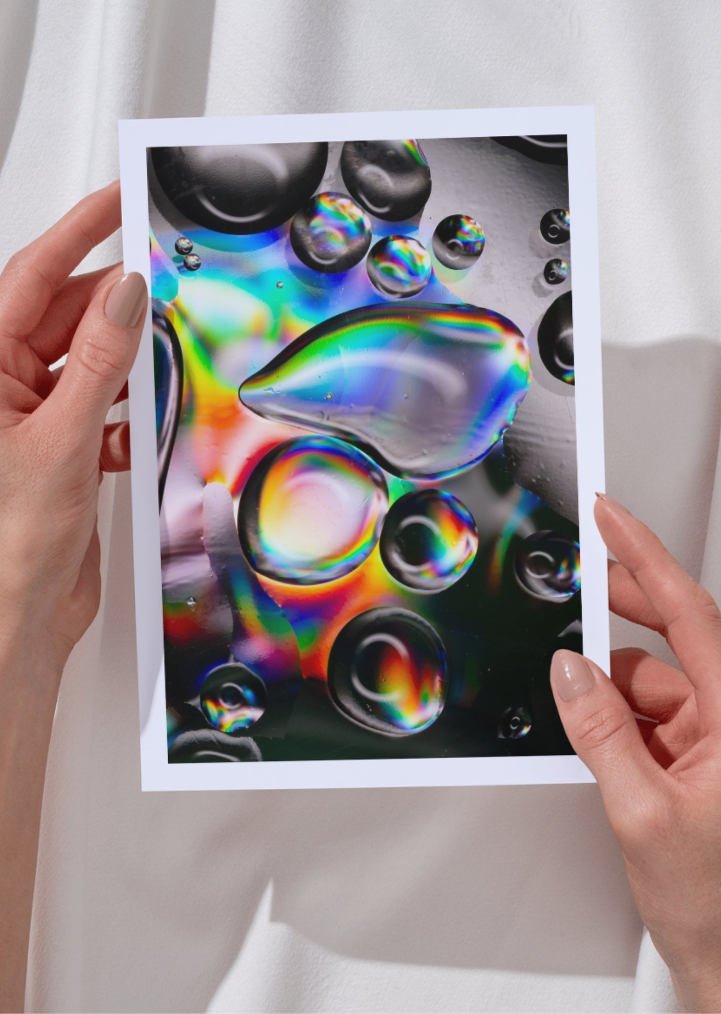 Kunstdruck Öltropfen