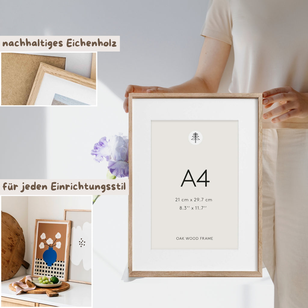 Bilderrahmen Eiche, A4