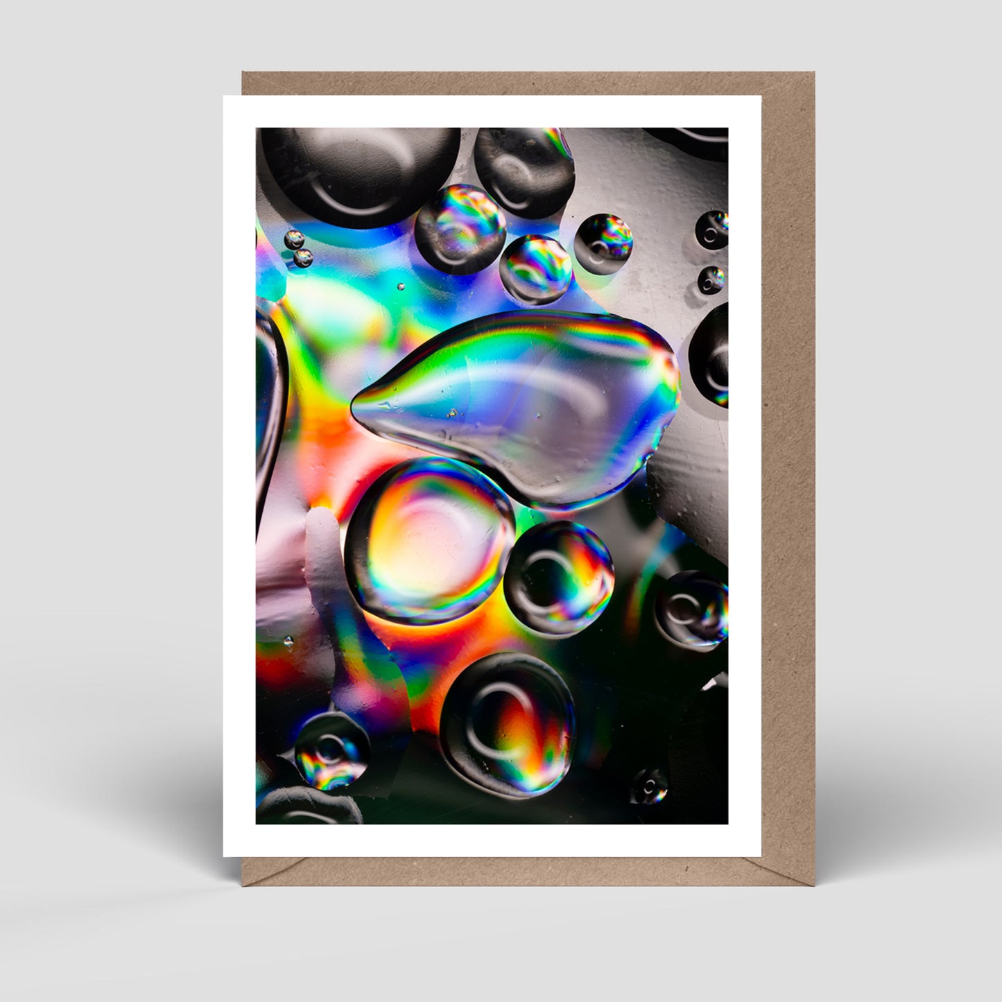 Klappkarte Öltropfen