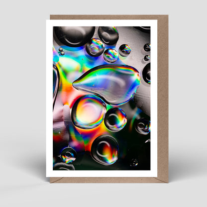 Klappkarte Öltropfen