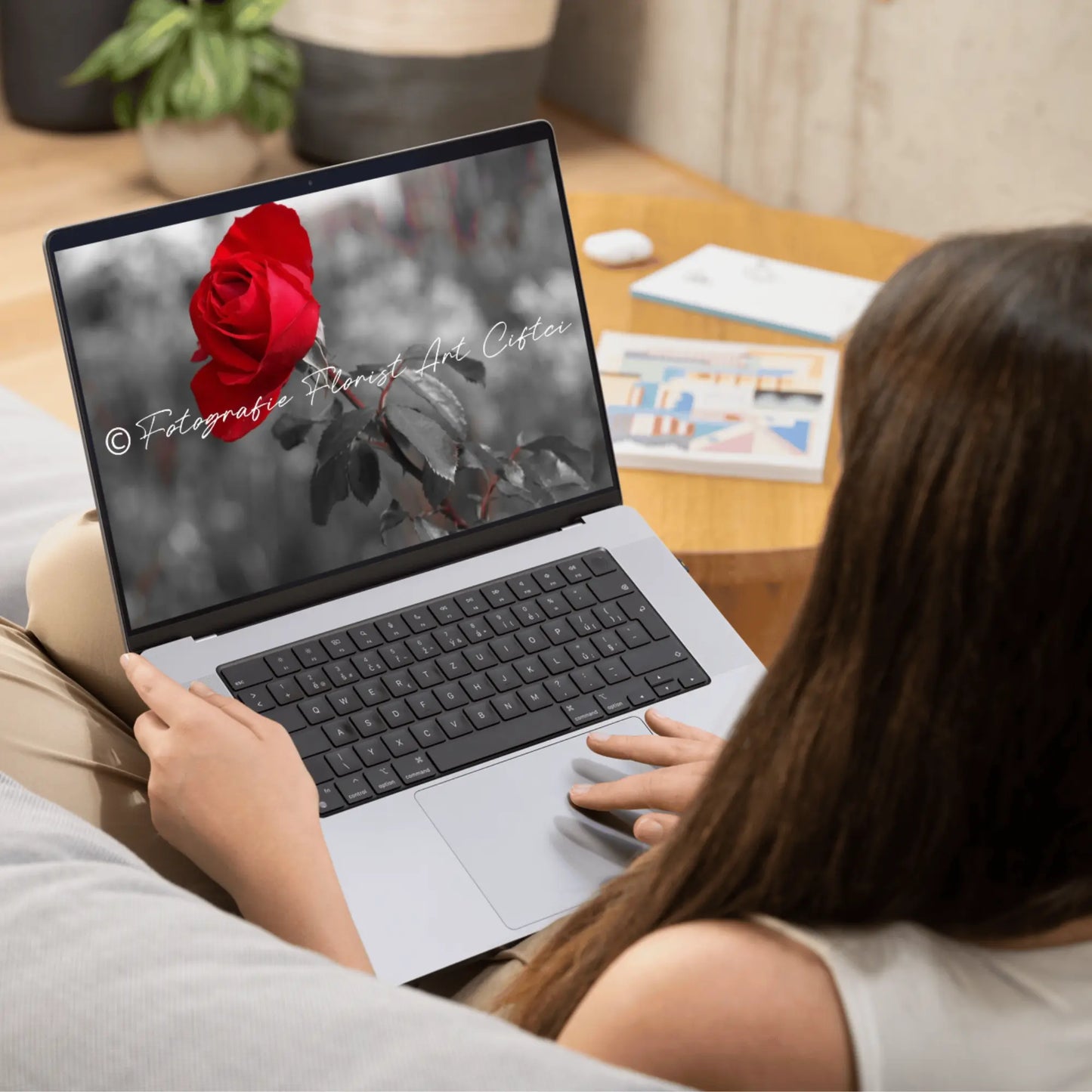 Fotografie Rote Rose Fotografie Floral Art Ciftci