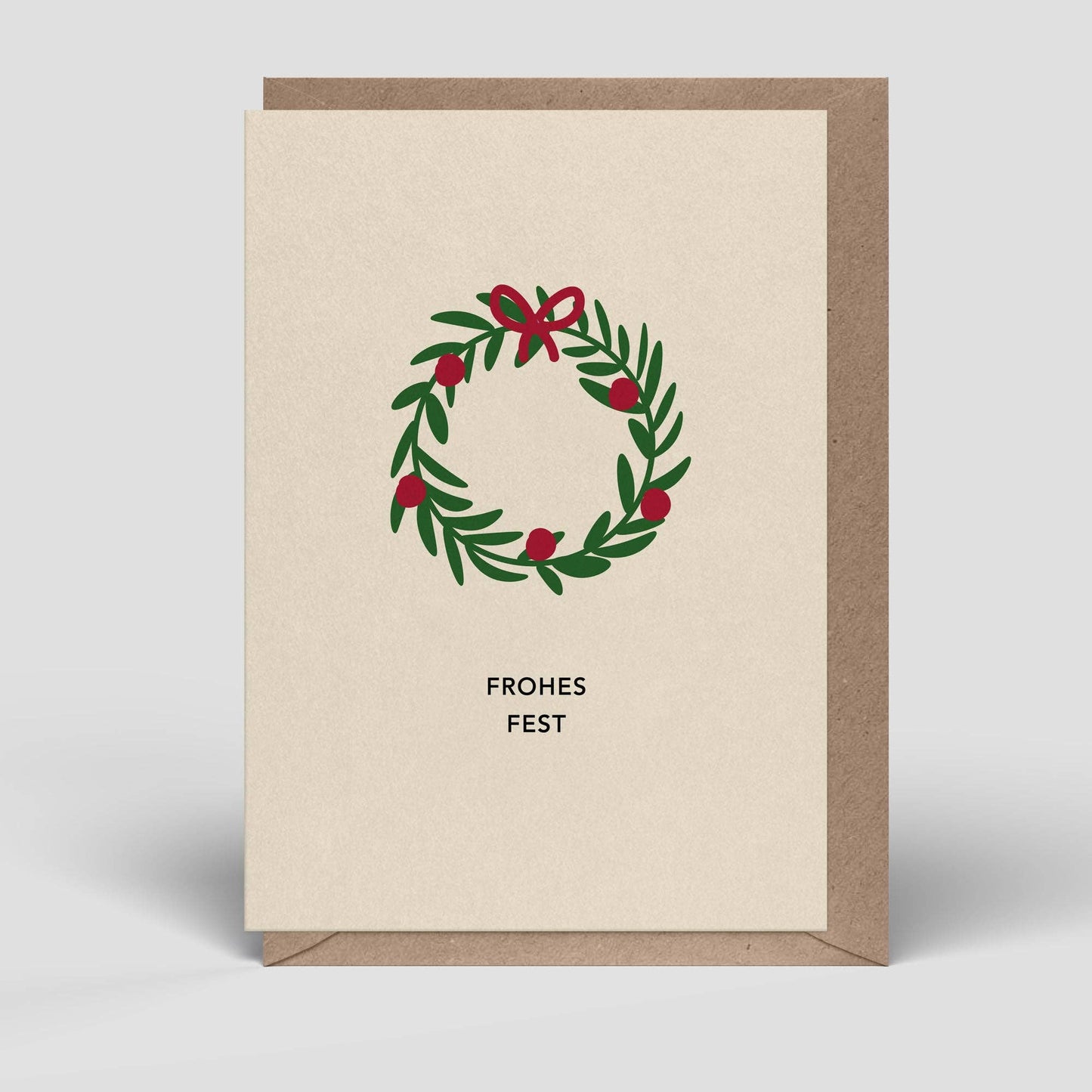 Klappkarte - Weihnachtskranz - Nr. 296