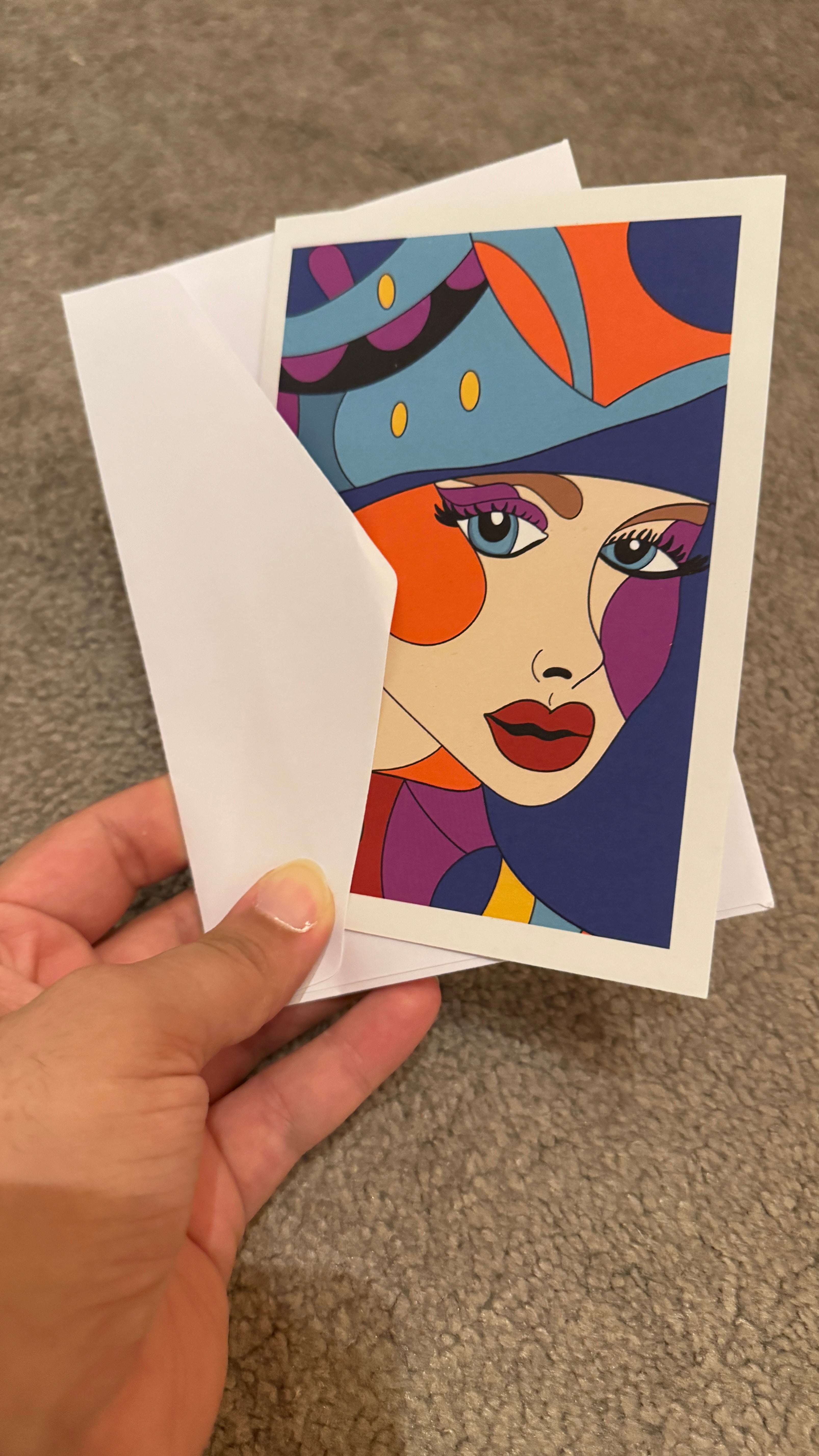 Klappkarte Madame