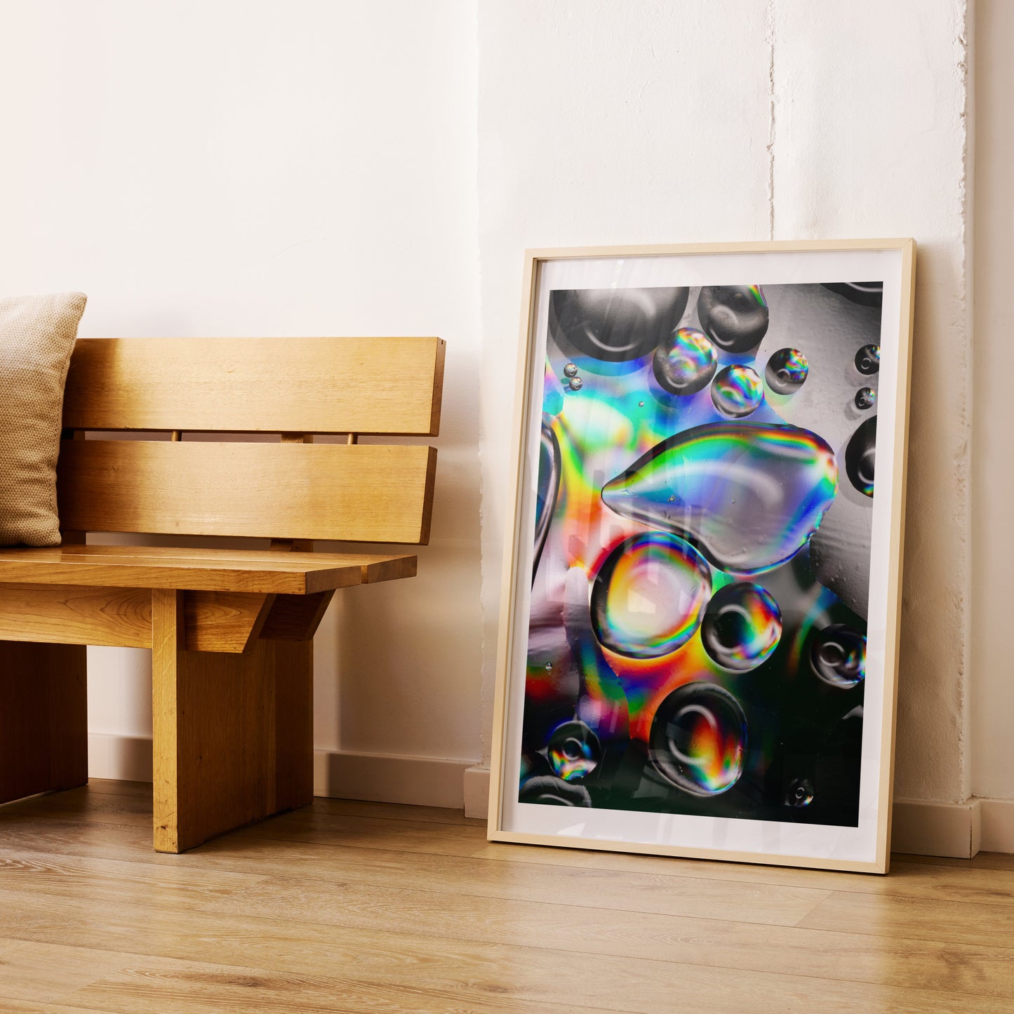 Kunstdruck Öltropfen