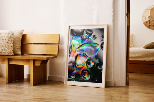 Kunstdruck Öltropfen