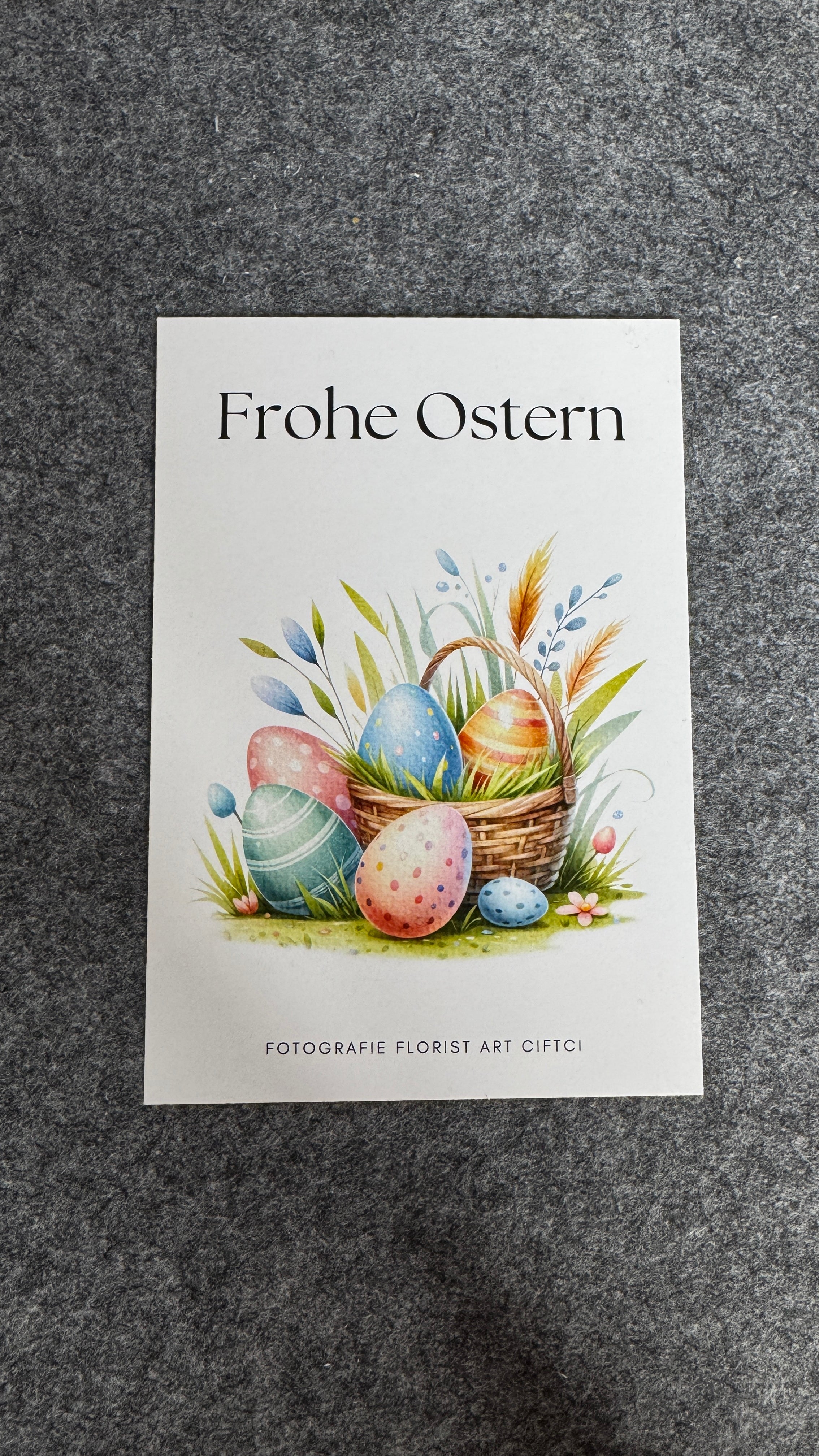 Postkarte Easter Basket