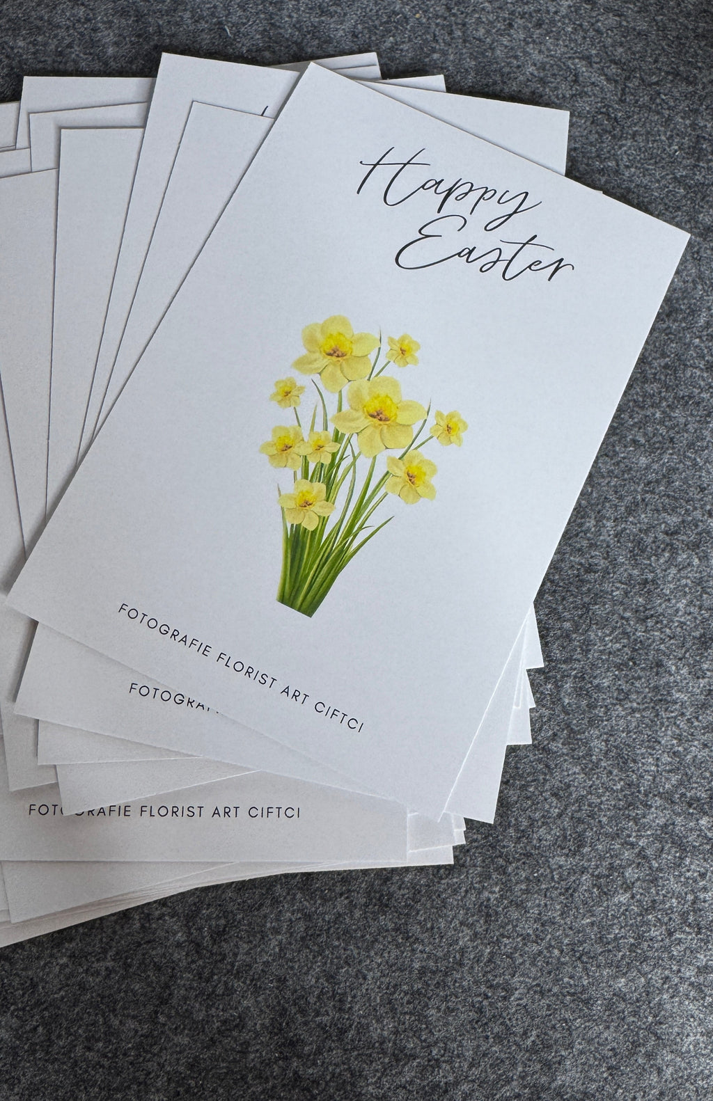 Postkarte Happy Easter Narcissus