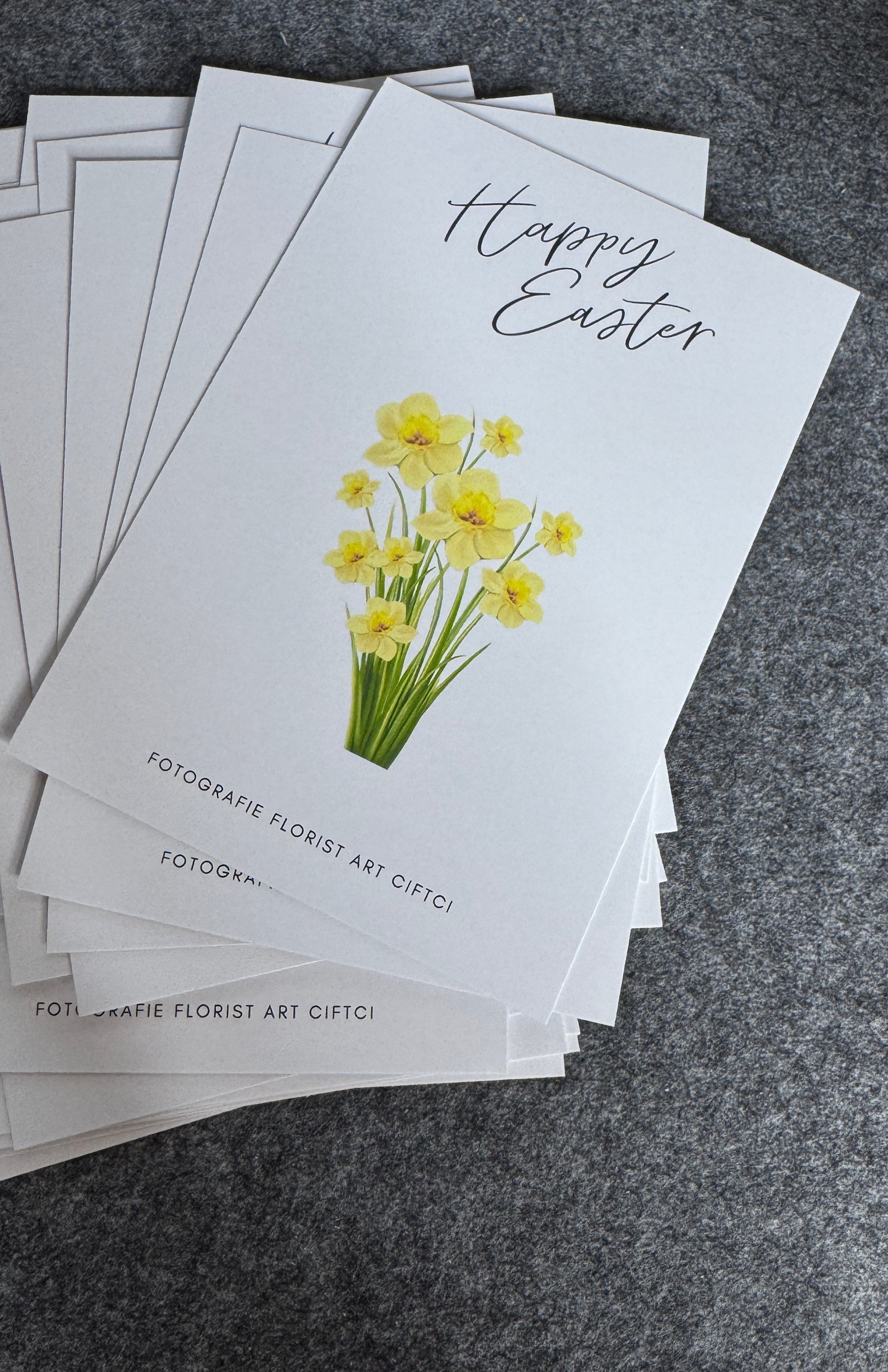 Postkarte Happy Easter Narcissus