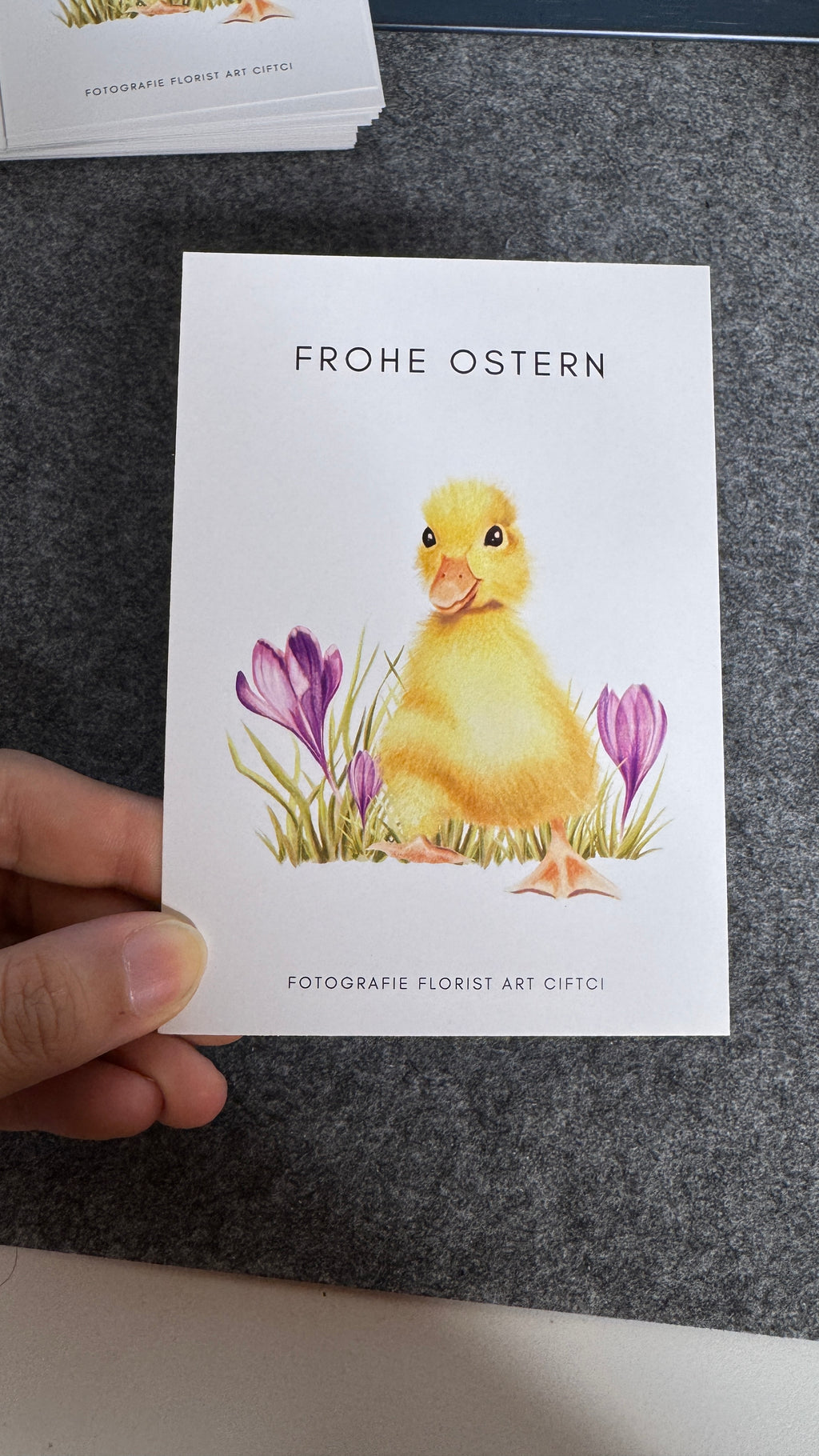 Postkarte Easter Duck