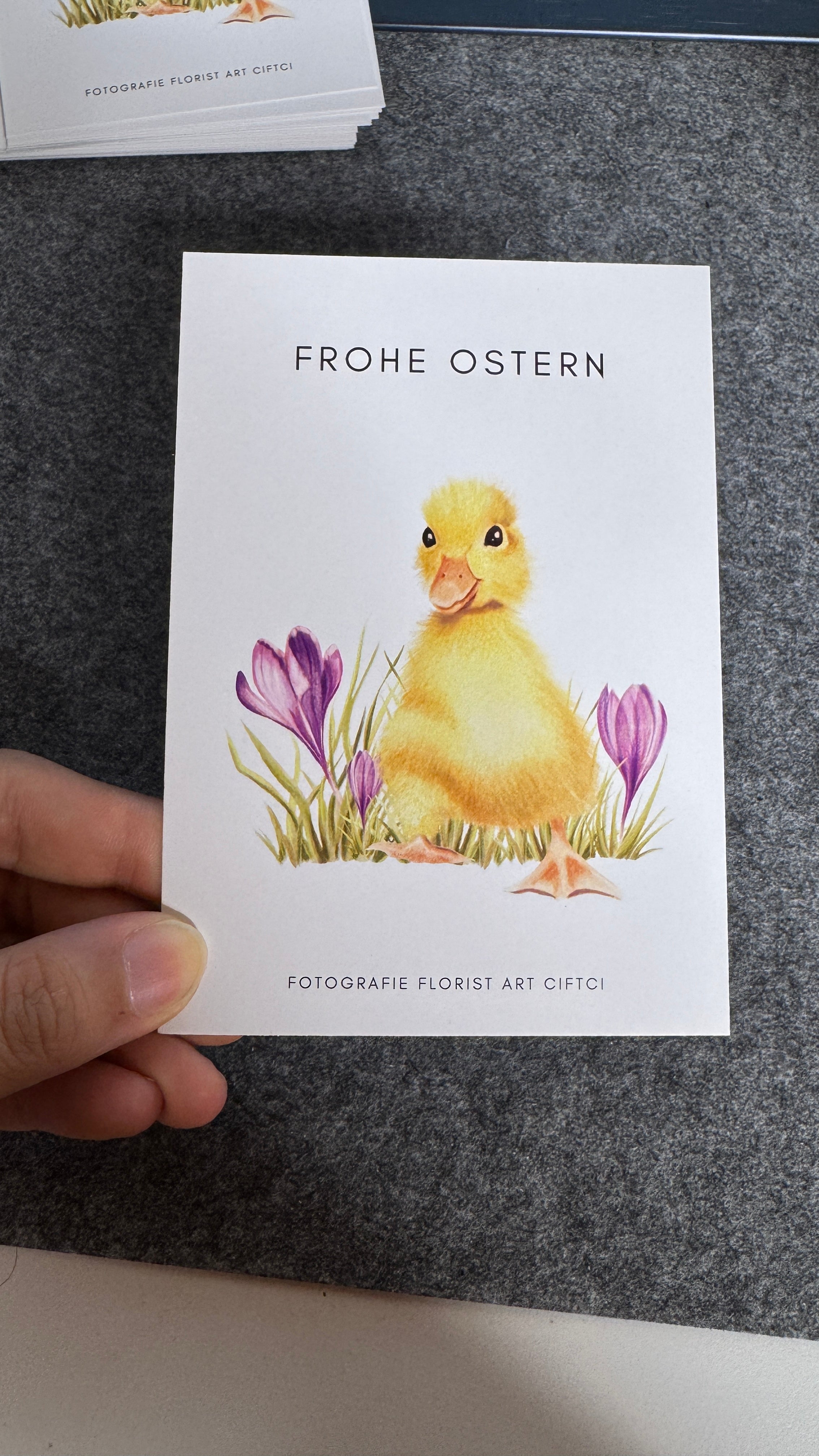 Postkarte Easter Duck