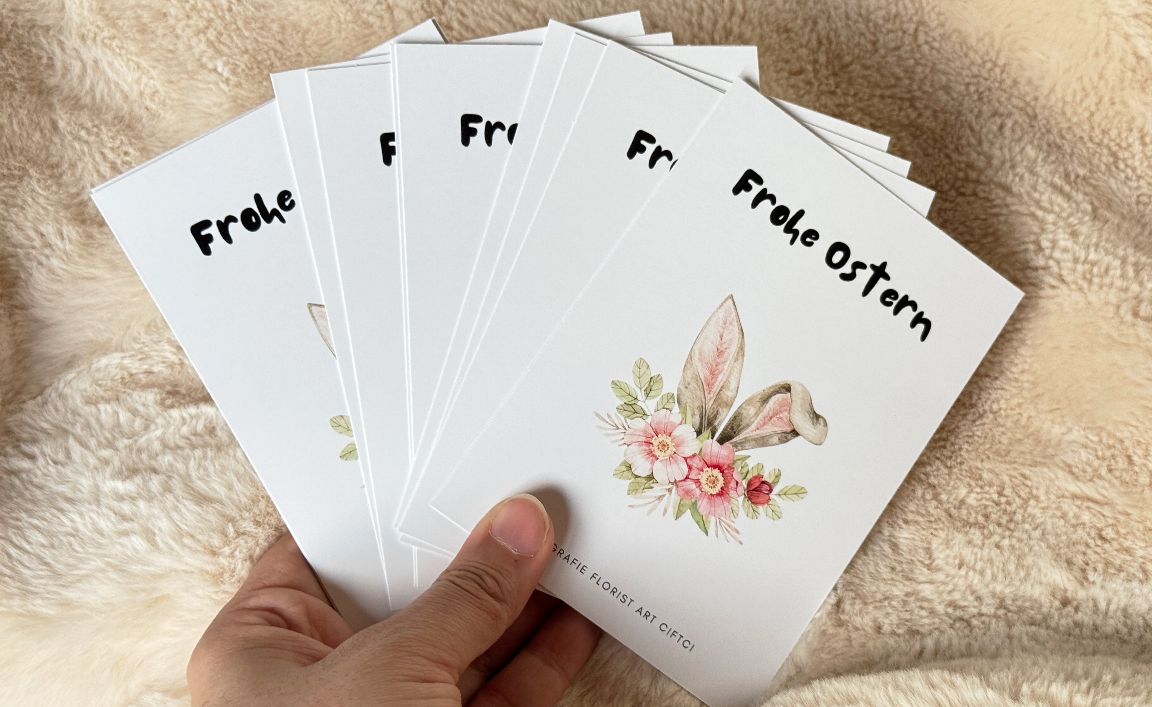 Postkarte Bunnies in Bloom