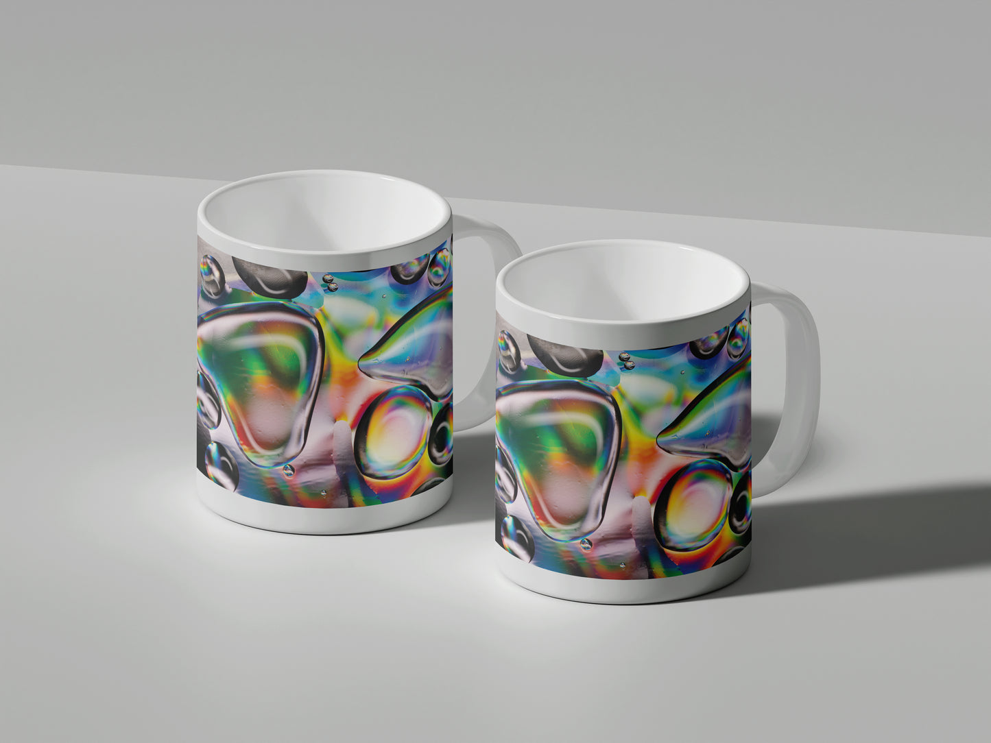 Fototasse Öltropfen