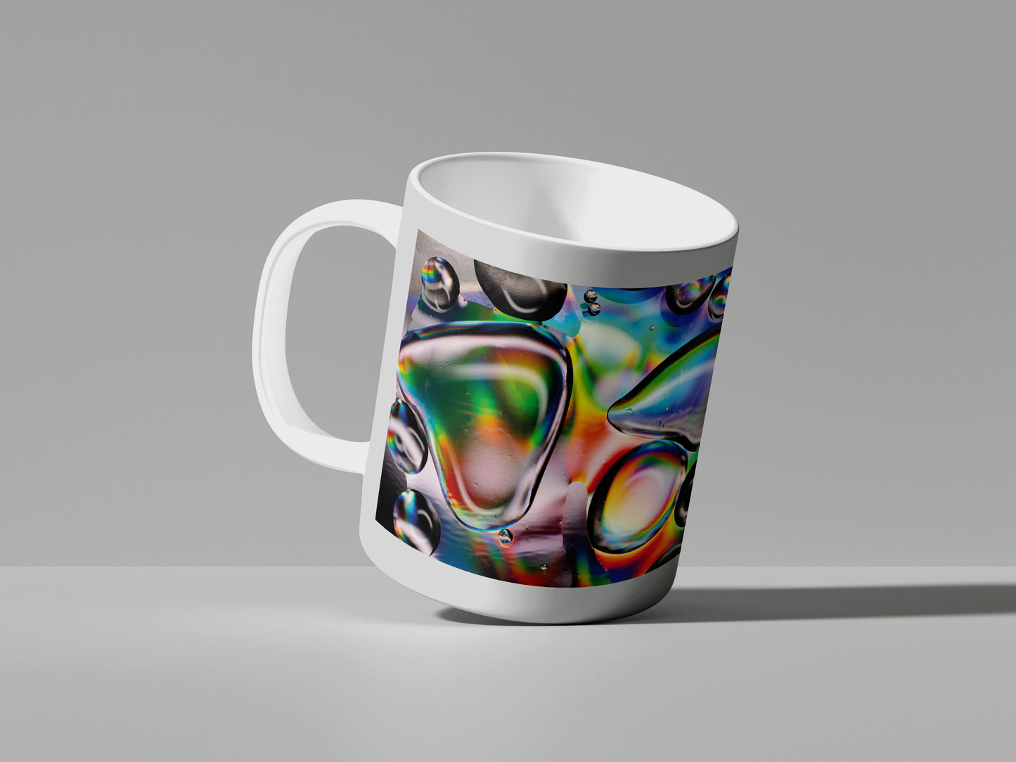 Fototasse Öltropfen